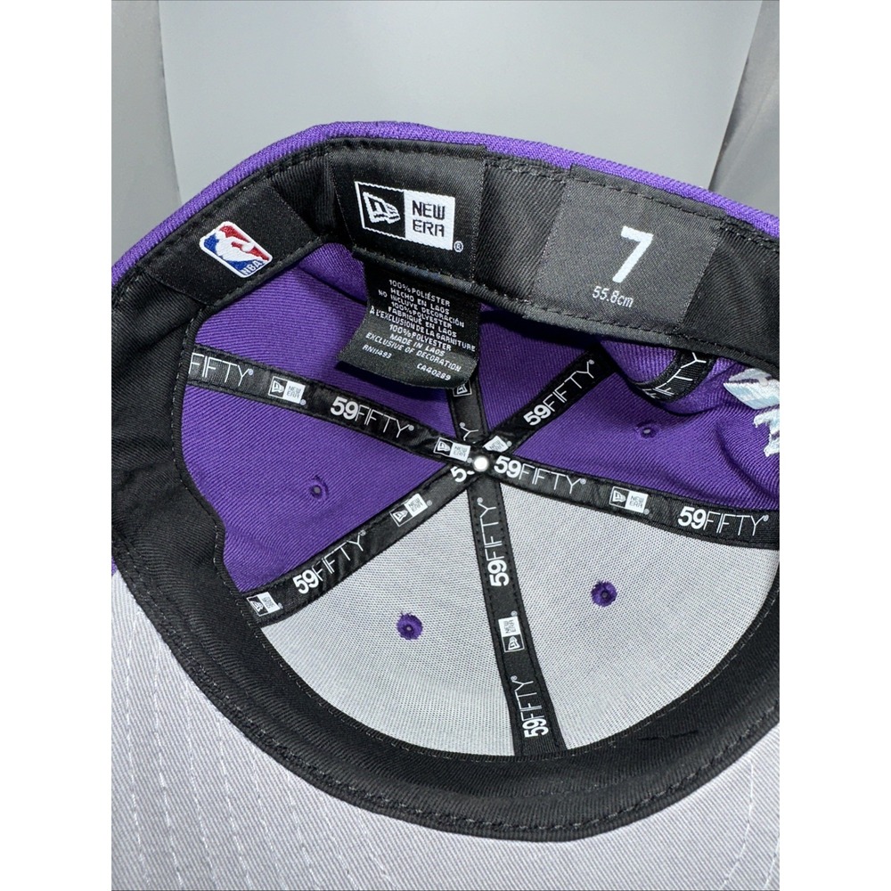Utah Jazz New Era 2023/24 City Edition Alternate 59FIFTY Fitted Hat-Purple (003) - Picture 5 of 6